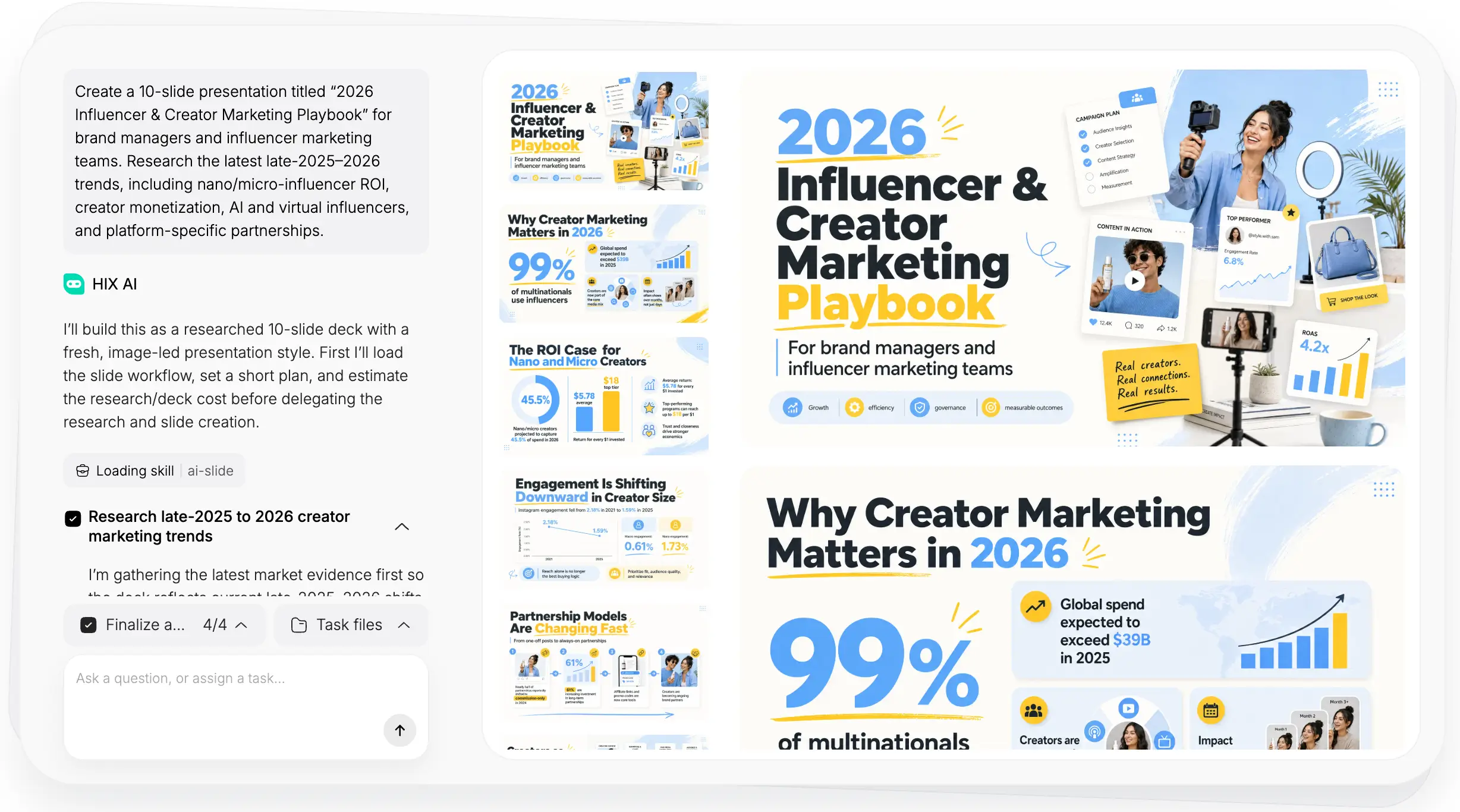 Slides production preview
