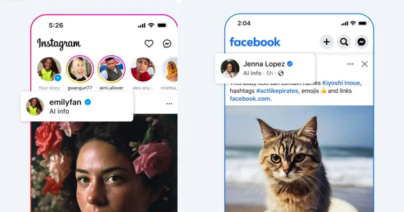Changes in Instagram Labels: Meta Replaces 'Made with AI' with 'AI Info' Amid Complaints
