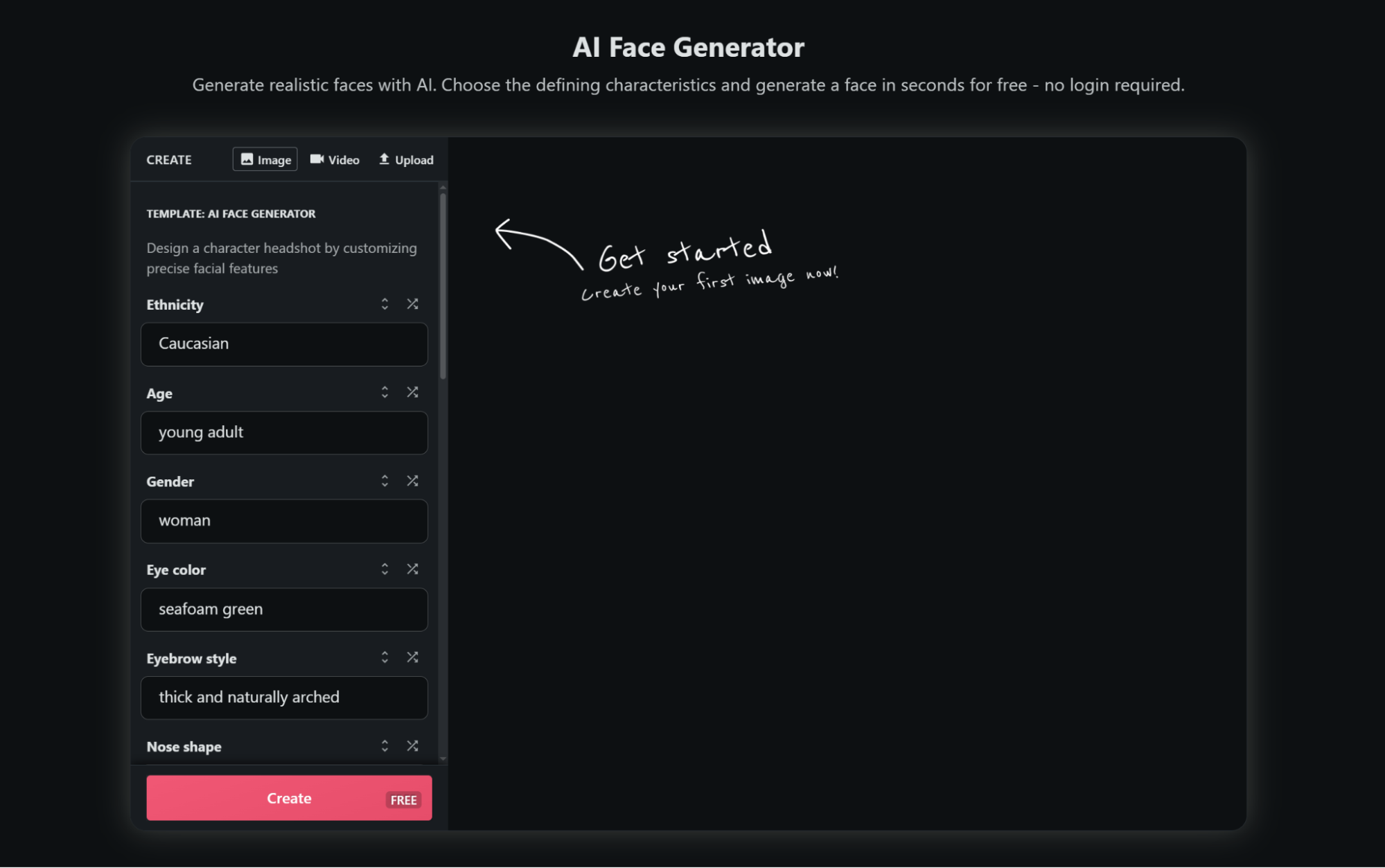 advanced ai face generator