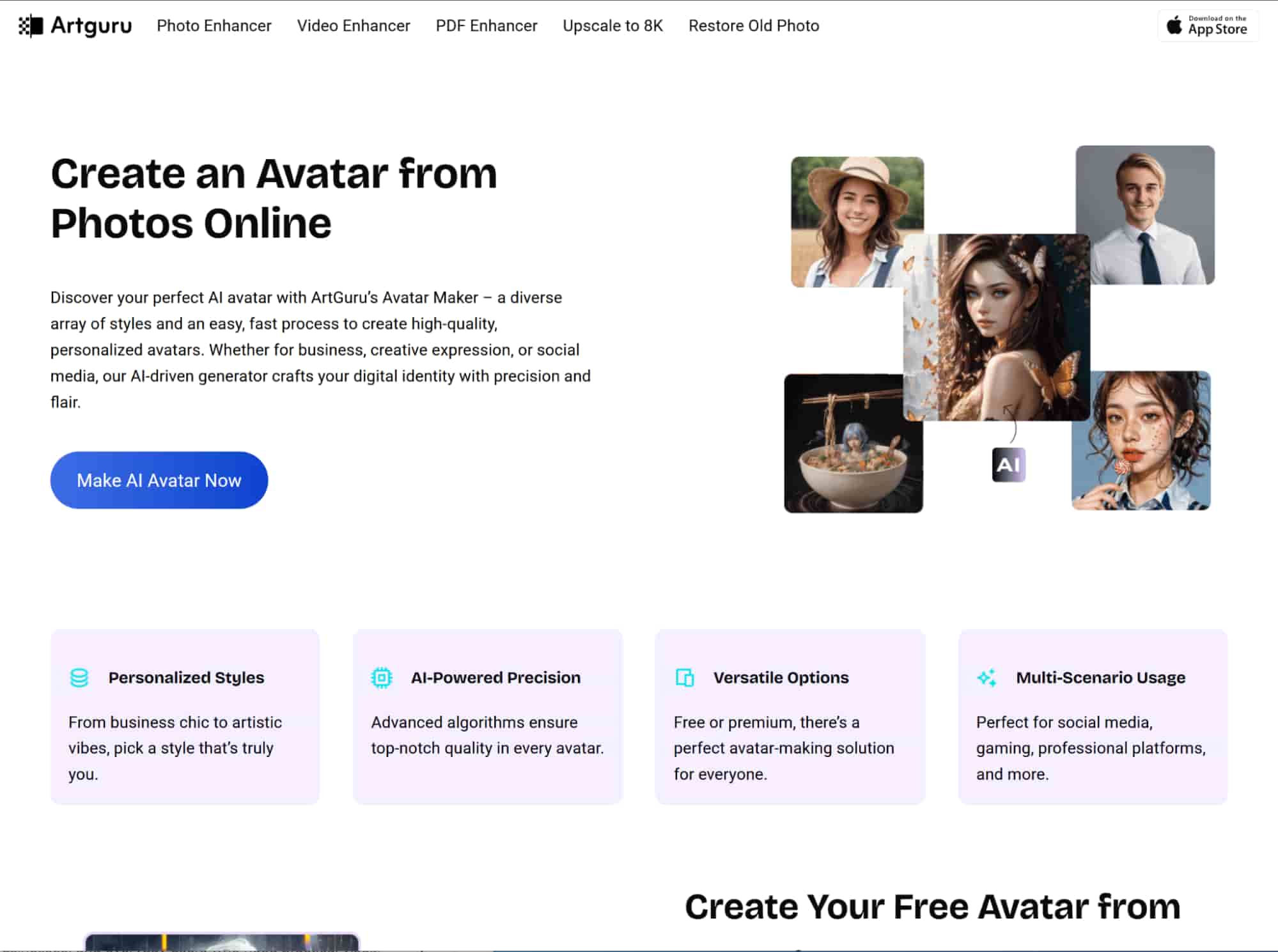 creazione di avatar tramite intelligenza artificiale