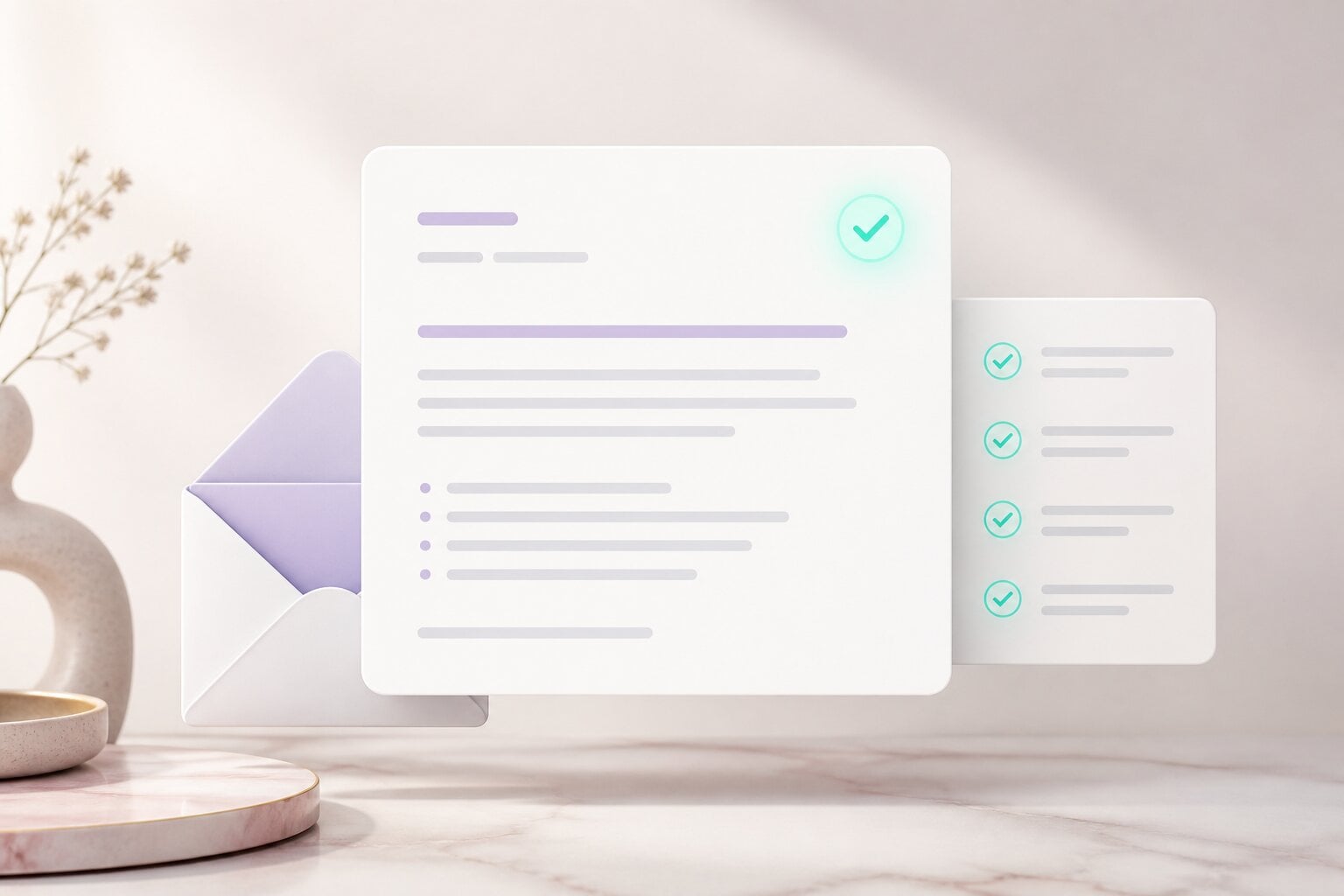 Communication de suivi, prête à être envoyée