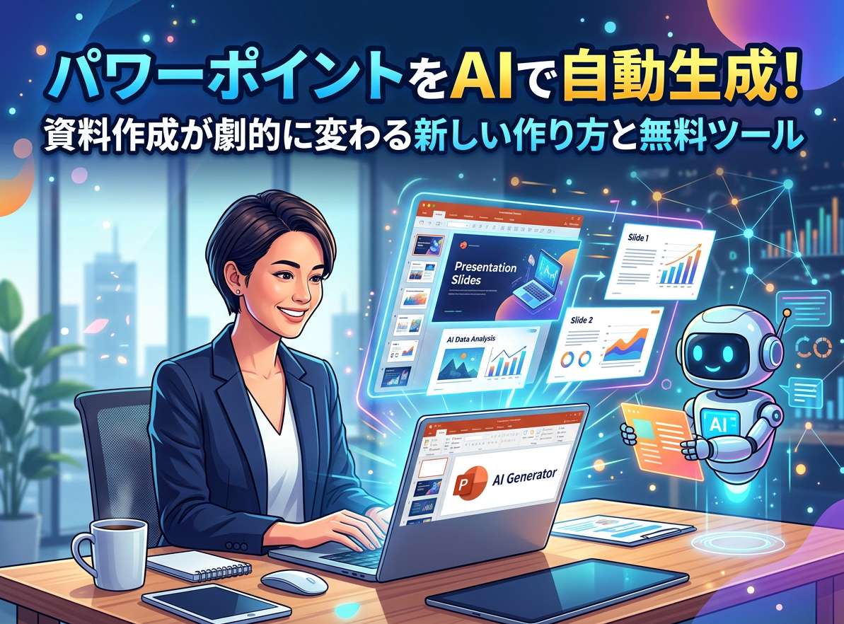 【2026最新】AIパワポ作成ツールおすすめ10選！無料でパワーポイント自動生成