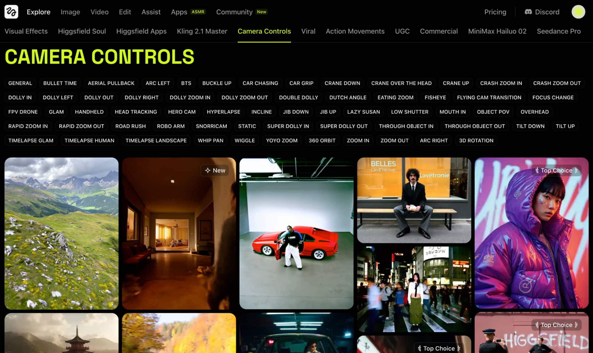 camera controls