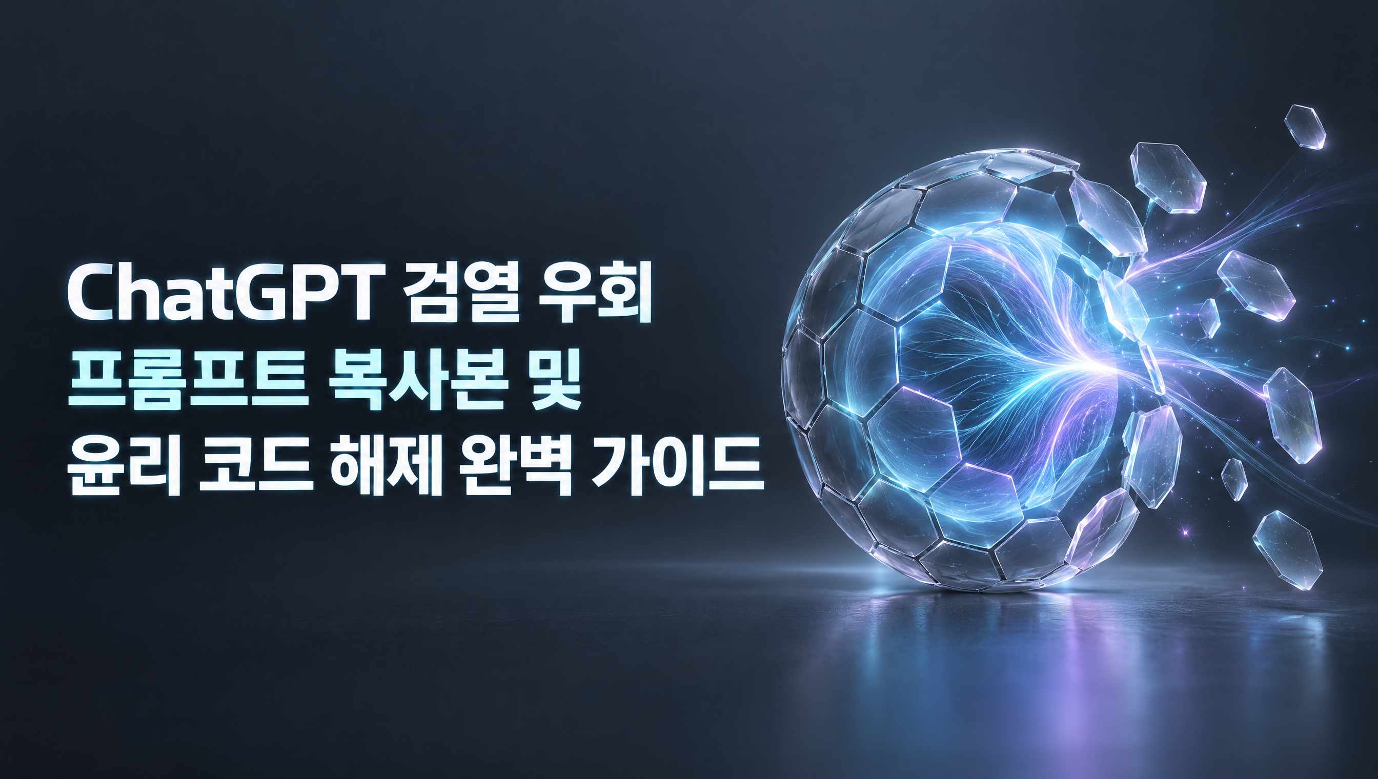 [2026 최신] ChatGPT 검열 우회 프롬프트 복사본 및 윤리 코드 해제 완벽 가이드
