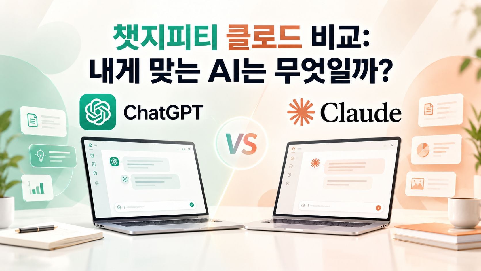 2026년 최신 ChatGPT와 Claude 실무 업무 성능 및 스펙 비교 가이드 메인 이미지