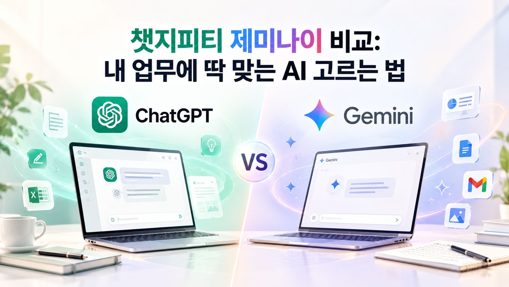 2026년 챗지피티 제미나이 비교: 내 업무에 딱 맞는 AI 고르는 법 (챗GPT 제미나이 비교)