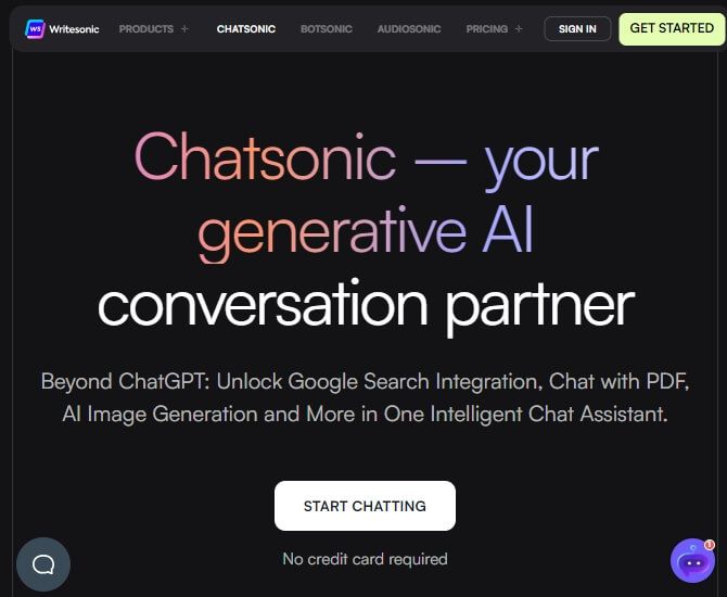 Chatsonic : ทางเลือก ChatGPT ของคุณด้วยข้อมูลเชิงลึกแบบเรียลไทม์