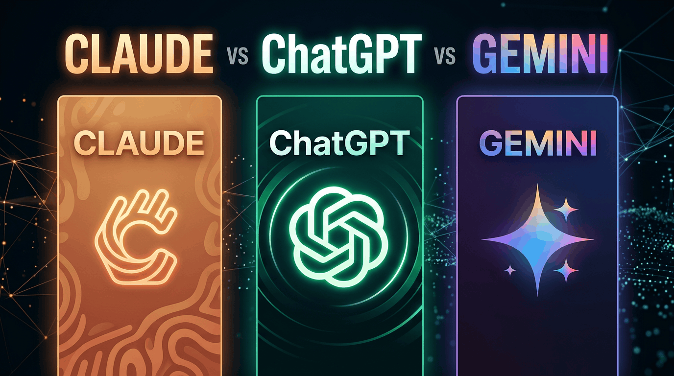 Claude vs. ChatGPT vs. Gemini: Der ultimative Vergleichsleitfaden