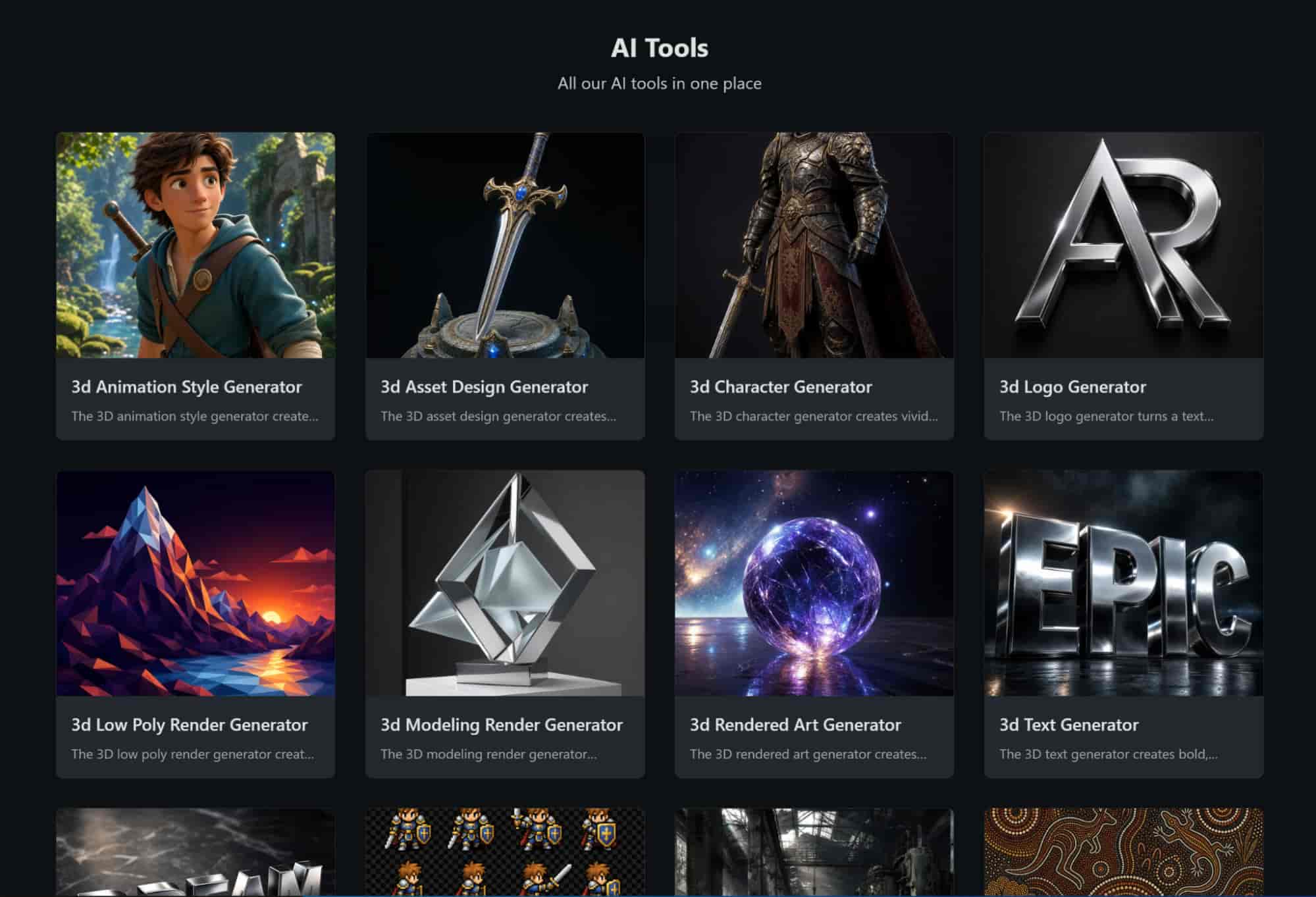 diverse ai creative tools