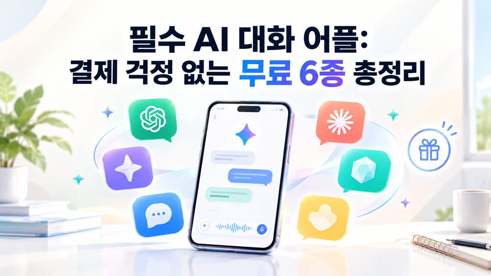 2026 필수 AI 대화 어플: 결제 걱정 없는 무료 6종 총정리