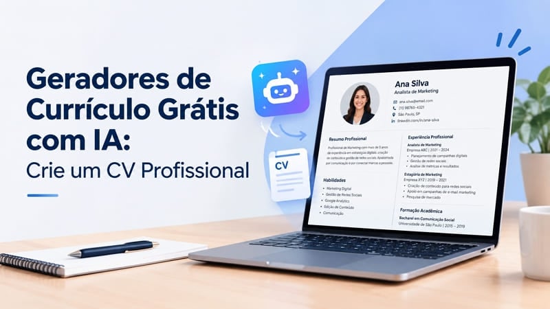 6 Geradores de Currículo Grátis em 2026: Crie um CV Profissional com IA