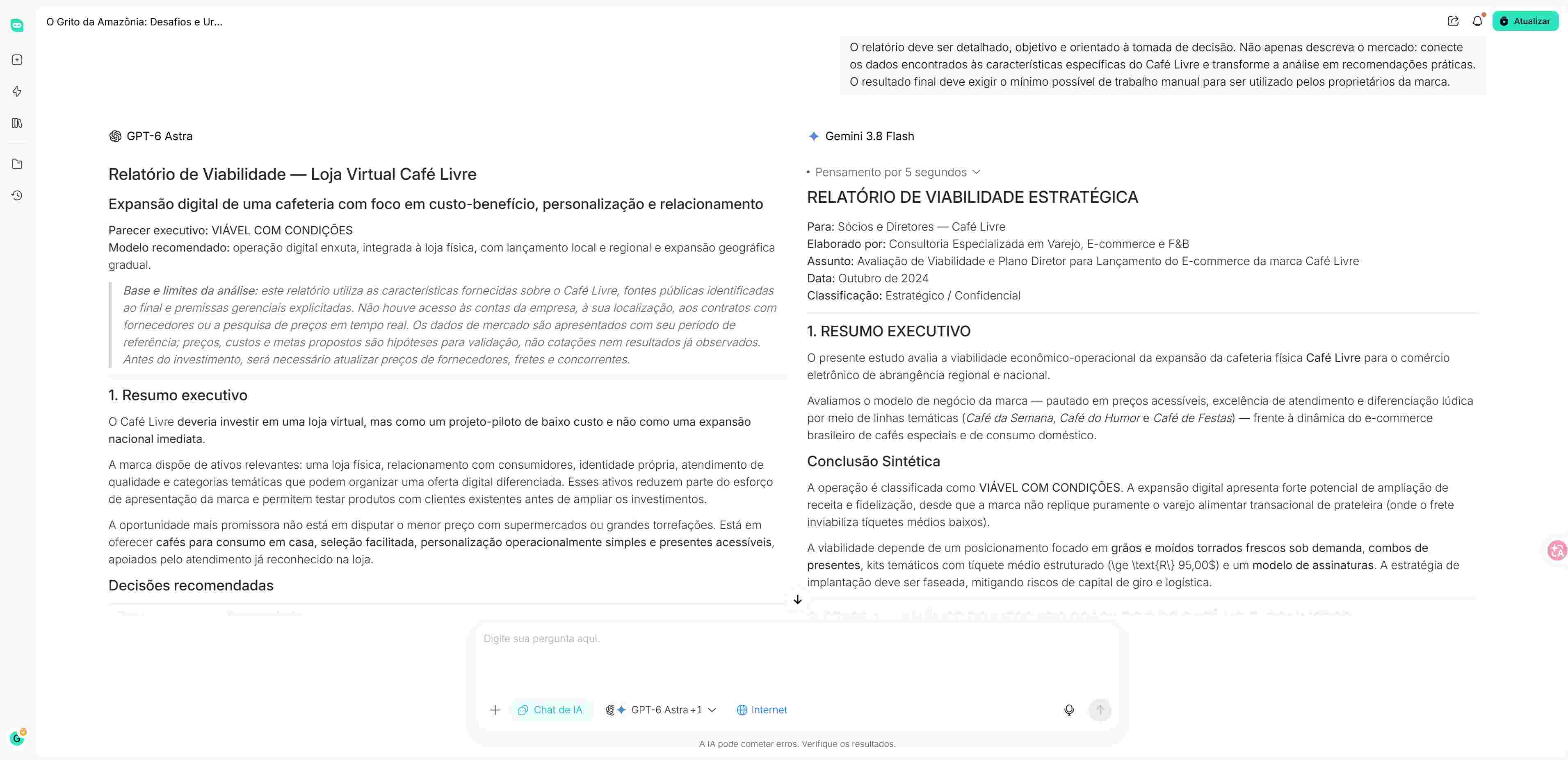Gemini vs ChatGPT em produtividade