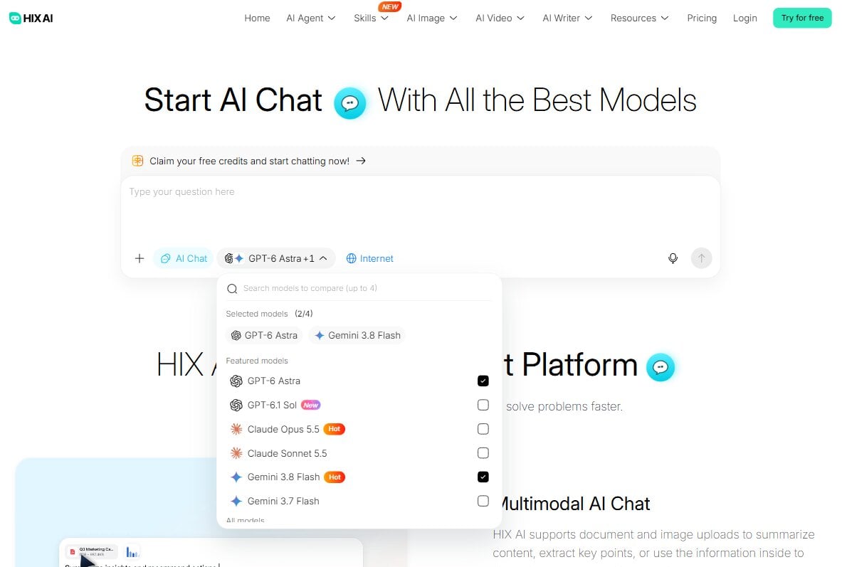 HIX AI Chat-Screenshot
