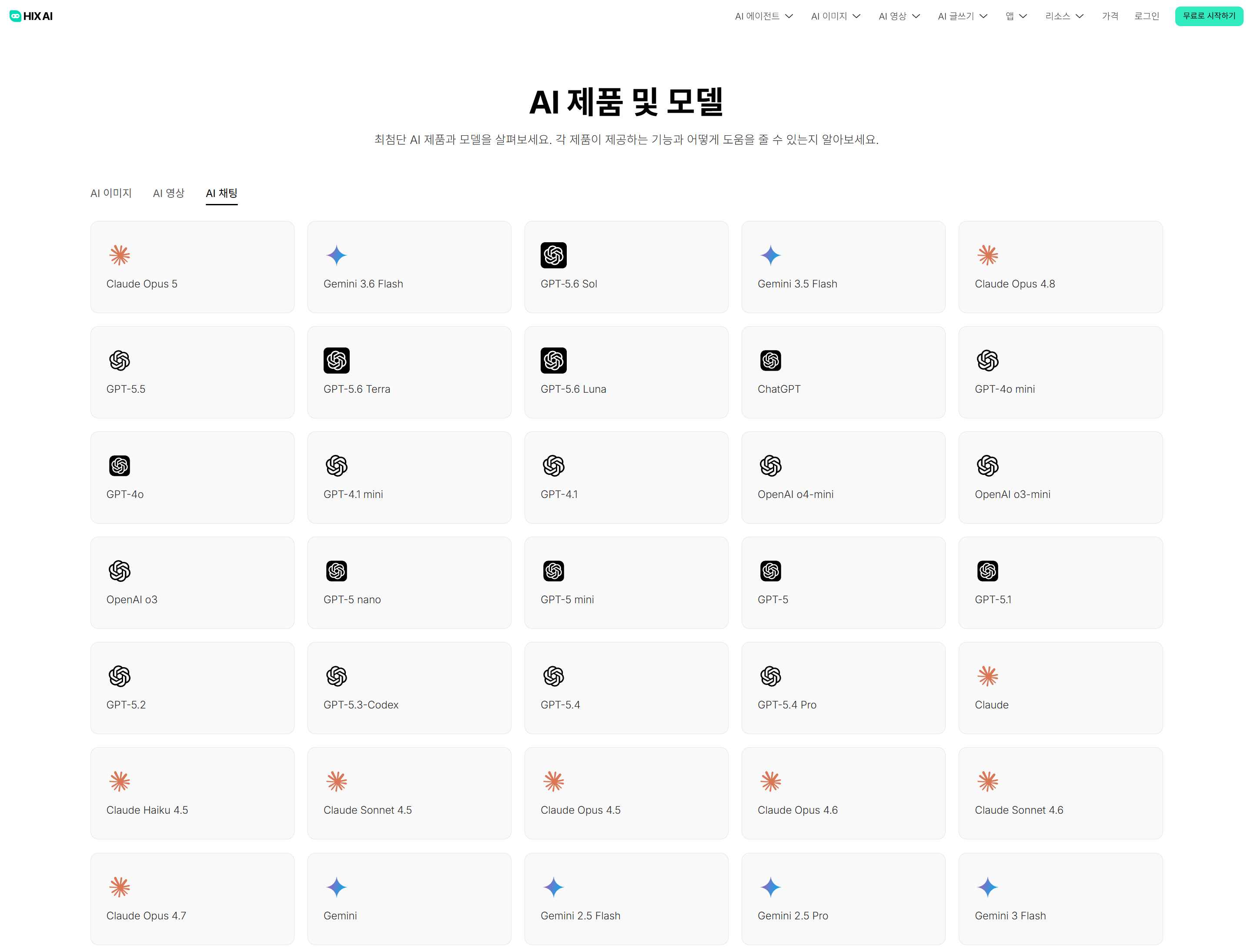 공식 사이트의 짠물 한도 없이 클로드, GPT, 제미나이를 단일 대화창에서 자유롭게 스위칭하는 HIX.AI Chat