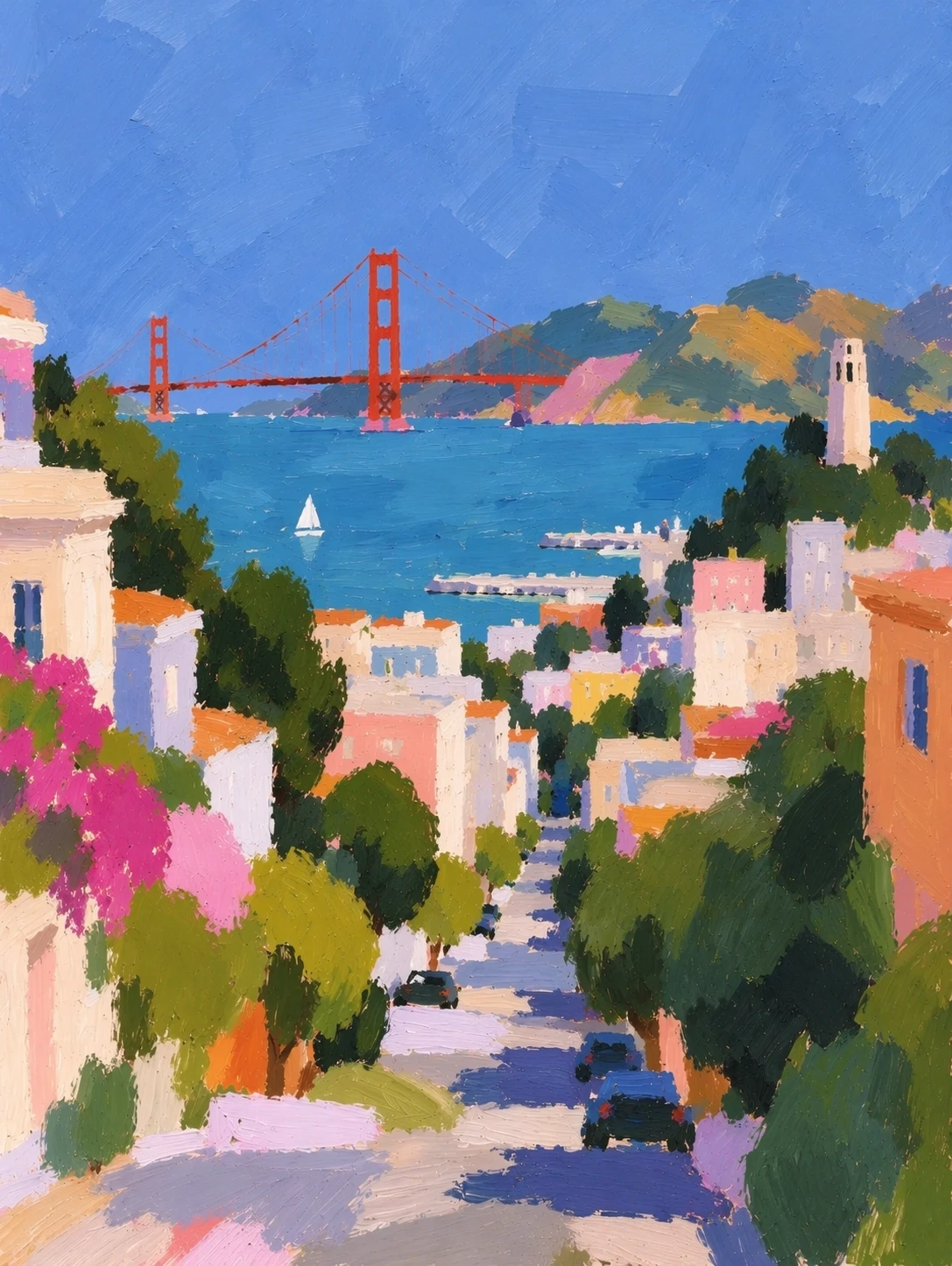 impressionist cityscape