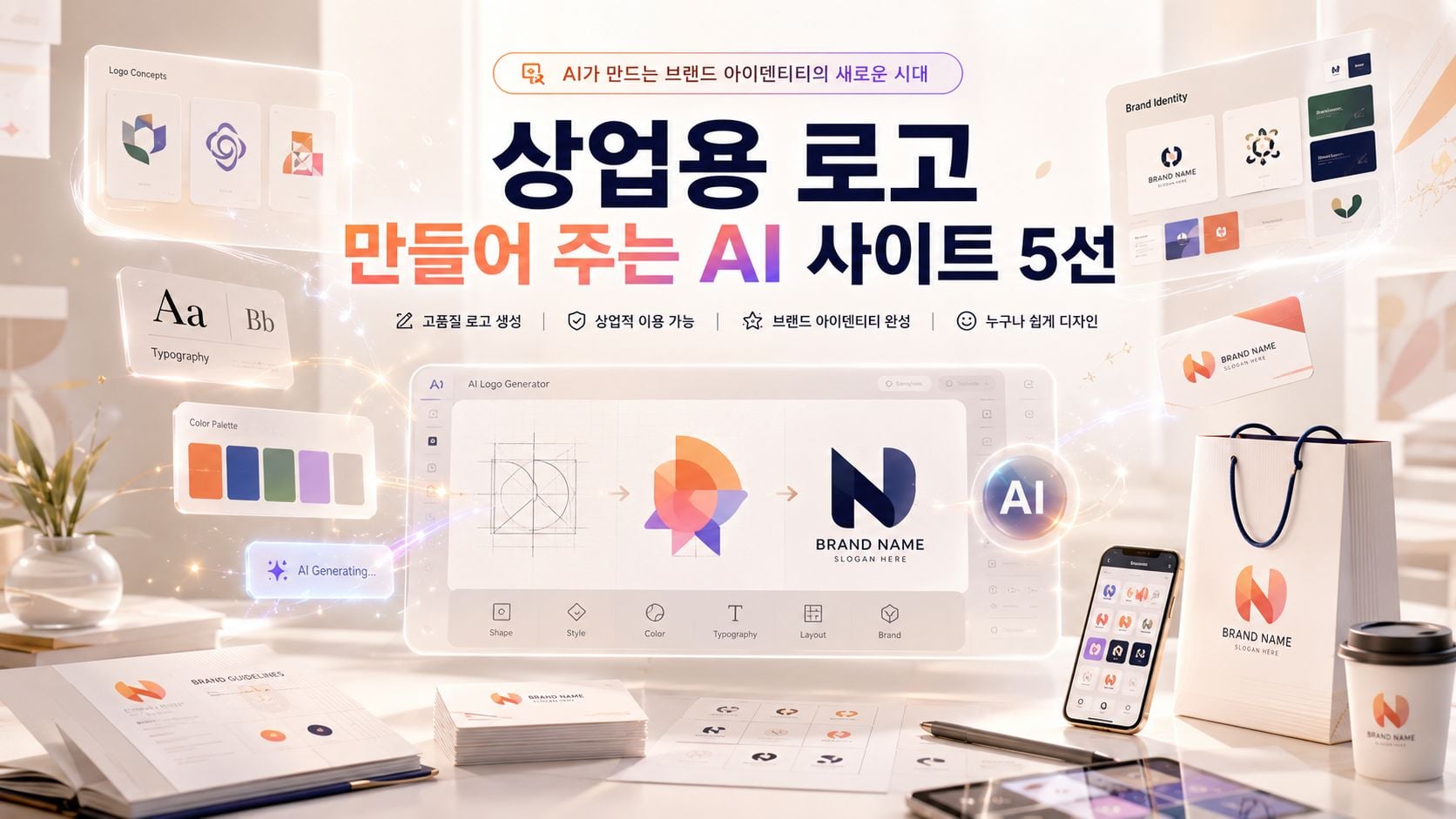2026년 상업용 로고 만들어 주는 AI 사이트 5선 및 벡터 파일 다운로드 팩트체크 가이드