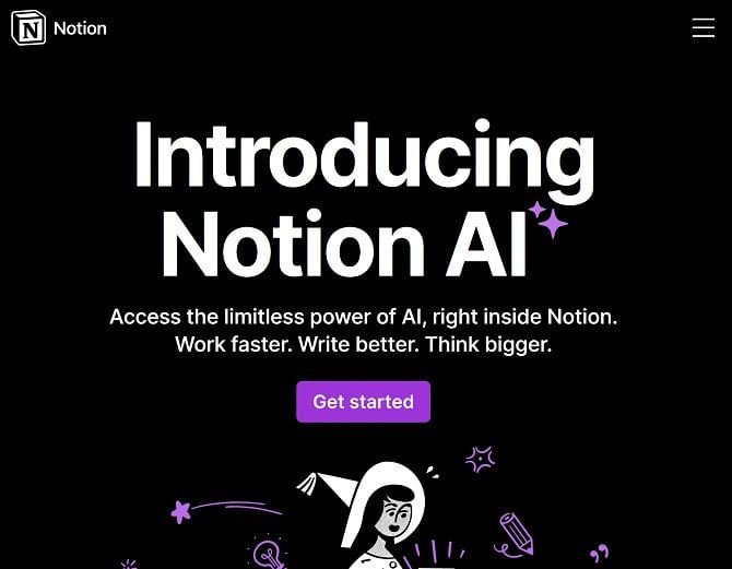 Notion AI ：即時人工智慧內容創建