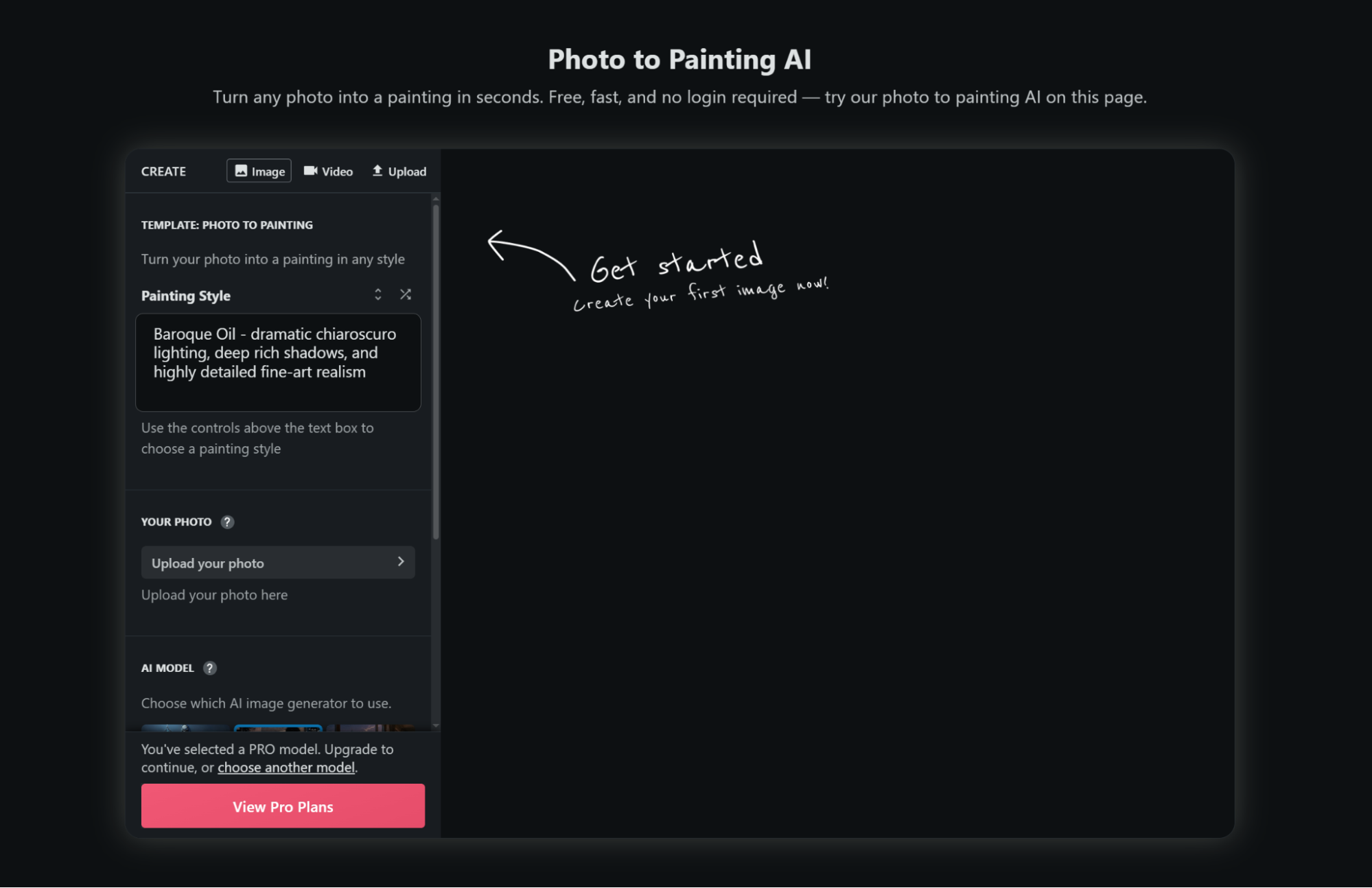 photo to painting ai