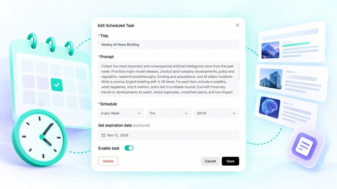 Scheduled Tasks for Real Team Workflows