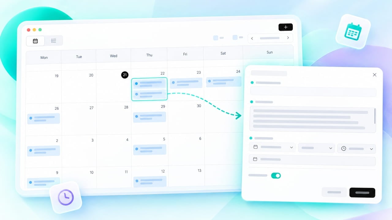 Visual Calendar Control