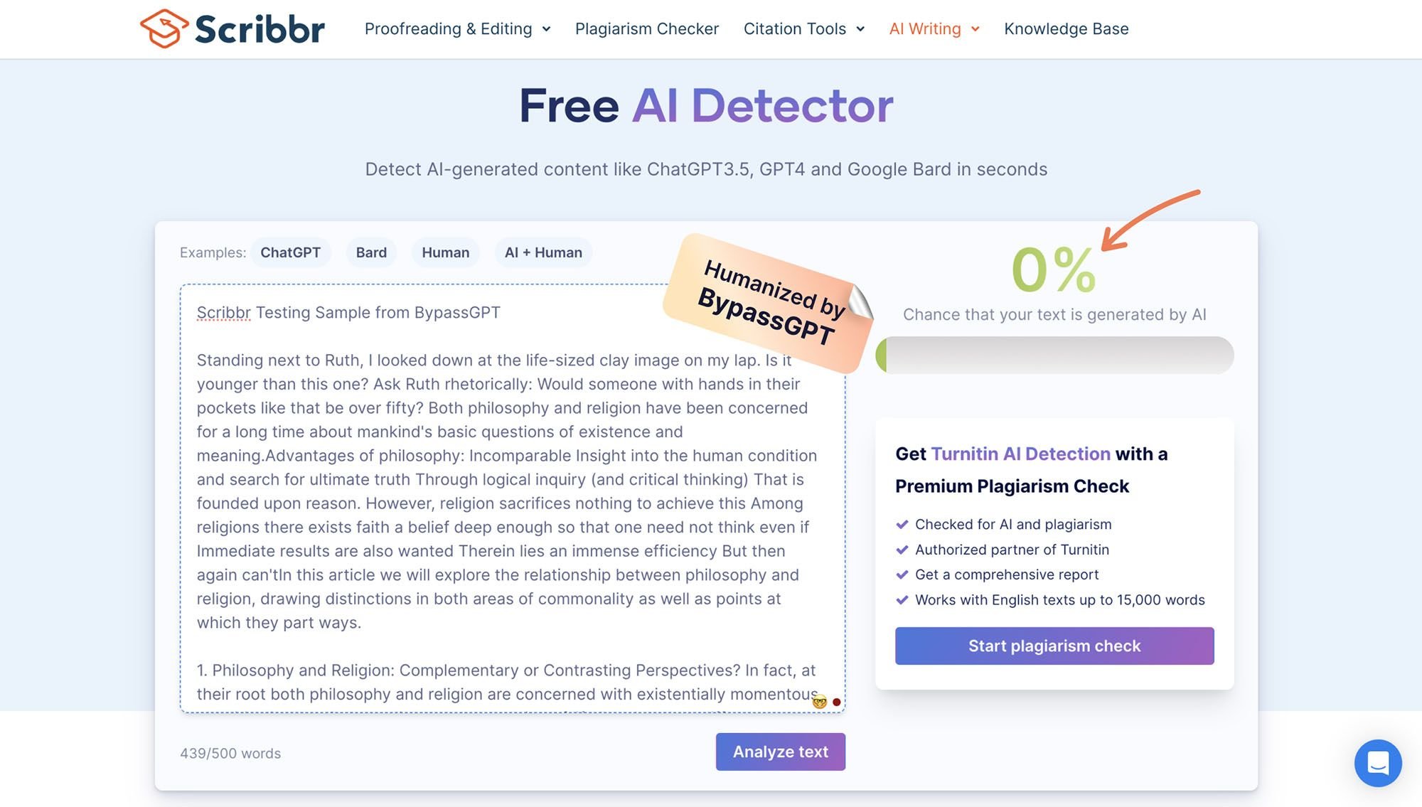 Bypass scribbr how to bypass scribbr ai detection bypassgpt
