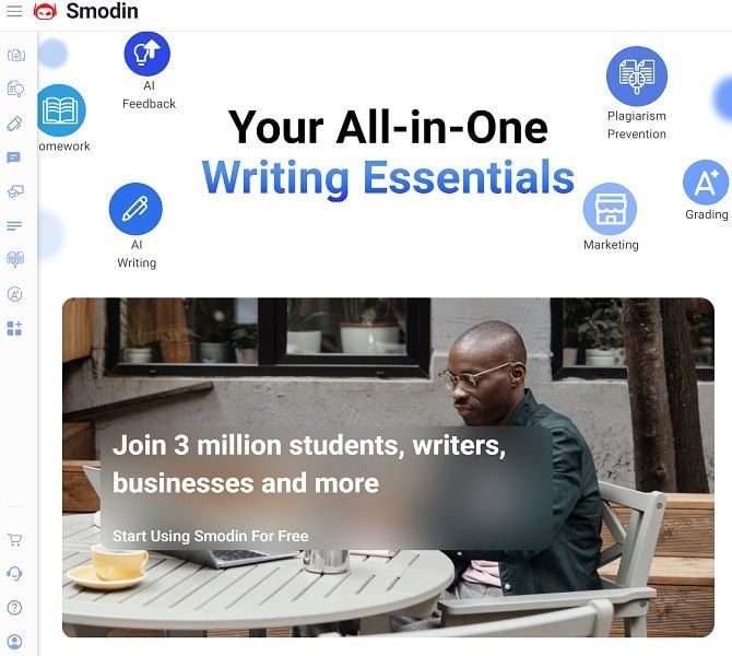 Smodin : mejora tus habilidades mientras escribes, en tiempo real