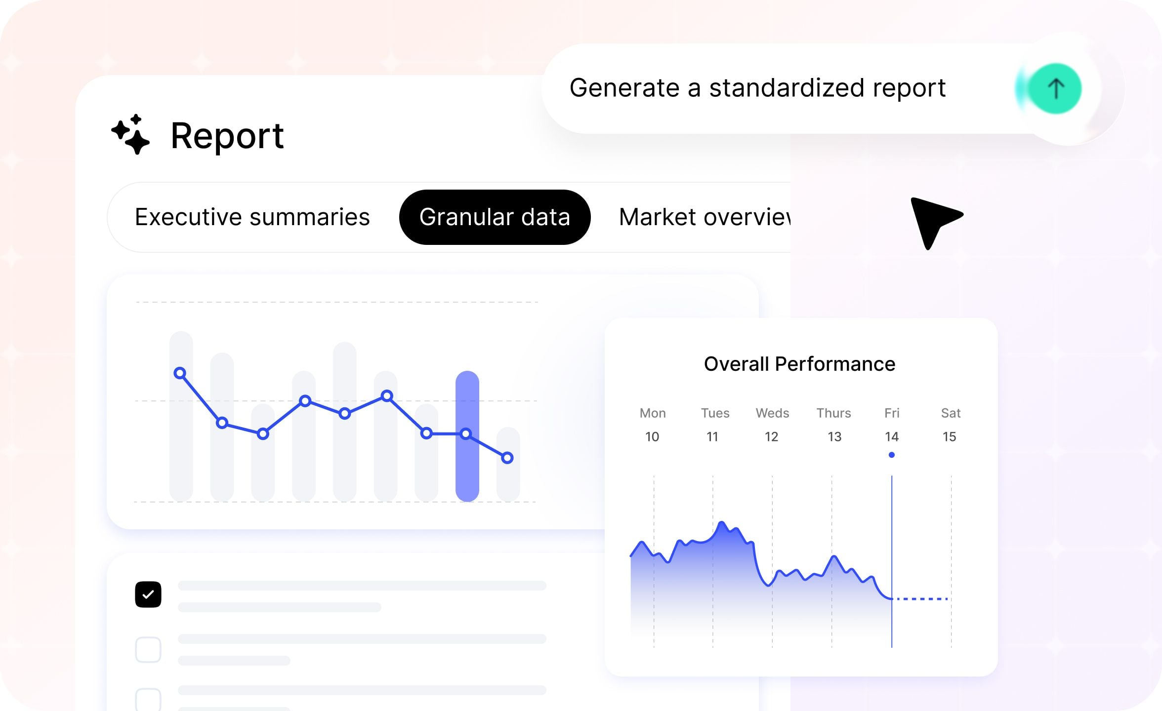 Formattazione standardizzata dei report