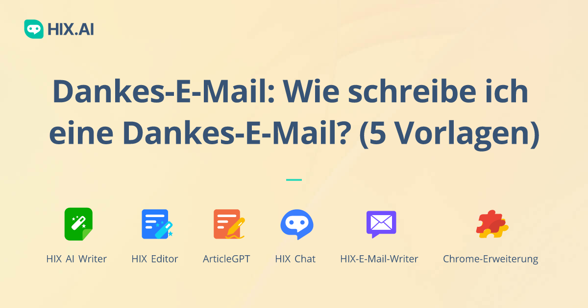 DankesEMail Wie schreibe ich eine DankesEMail? (5 Vorlagen) HIX.AI