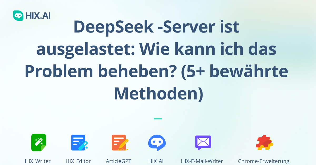 Server Ist Ausgelastet Dieser Vorgang Kann Nicht Ausgeführt Werden DeepSeek -Server ist ausgelastet: Wie kann ich das Problem beheben? (5