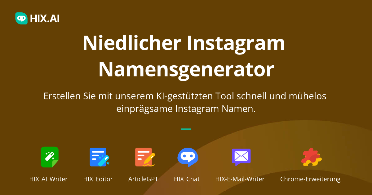 Niedlicher Instagram Namensgenerator (über 100 ästhetische IG