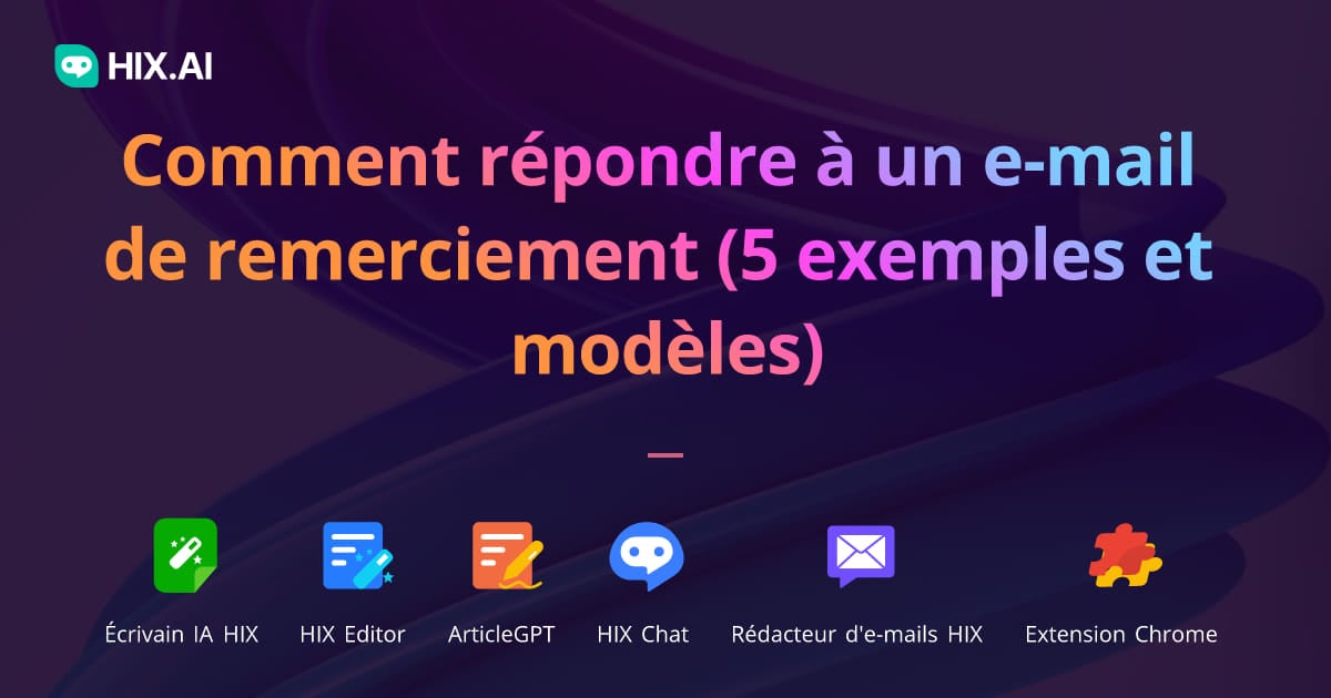 comment répondre à un merci par mail