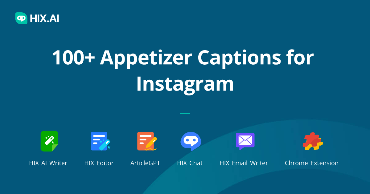Appetizer Captions For Instagram