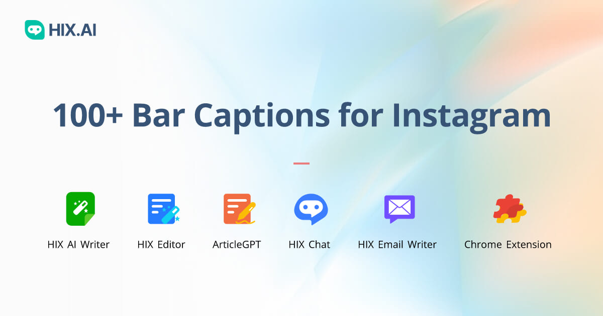 100+ Bar Captions for Instagram + Free AI Caption Generator HIX.AI