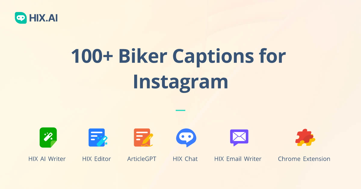 100+ Biker Captions for Instagram + Free AI Caption Generator HIX.AI