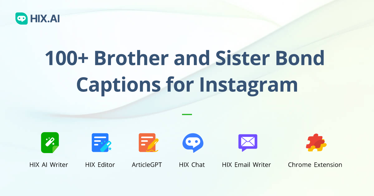 Brother And Sister Bond Captions For Instagram One Word