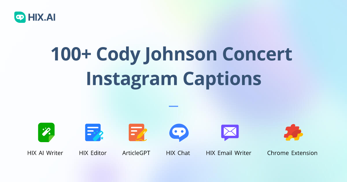 100+ Cody Johnson Concert Instagram Captions + Free AI Caption