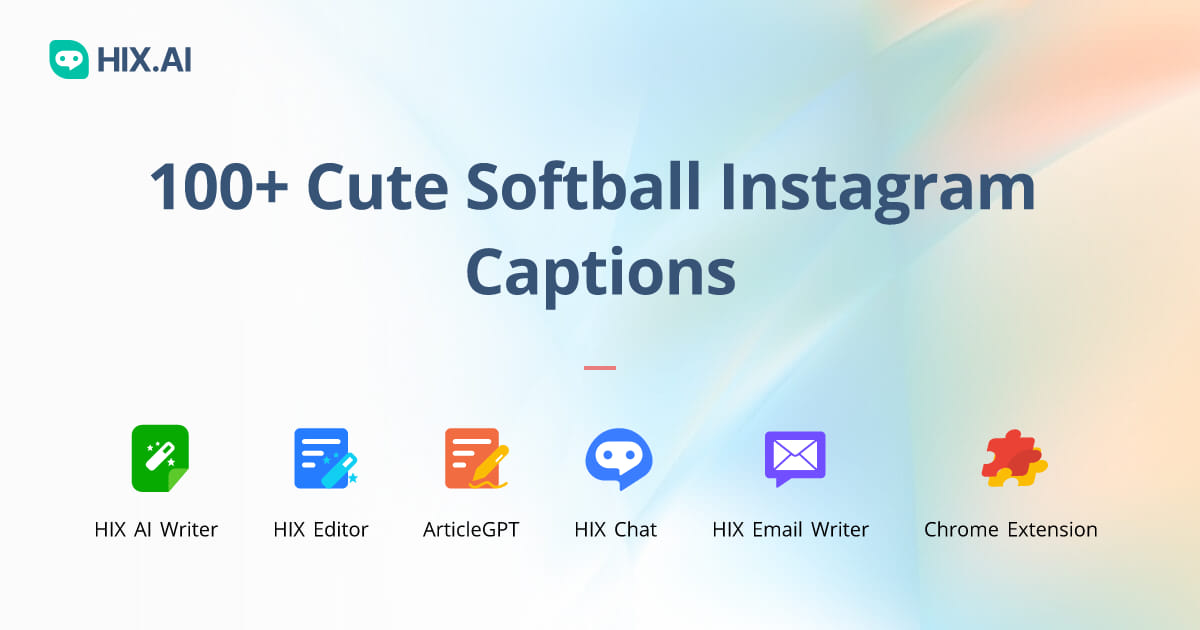 100+ Cute Softball Instagram Captions + Free AI Caption Generator HIX.AI