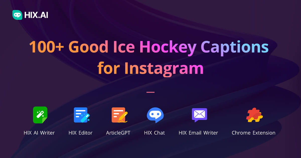 100+ Good Ice Hockey Captions for Instagram + Free AI Caption Generator HIX.AI