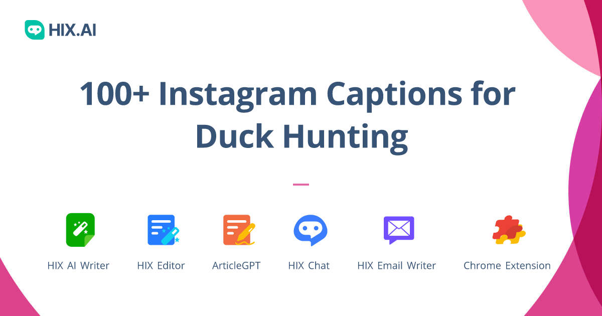 100+ Instagram Captions for Duck Hunting + Free AI Caption Generator HIX.AI