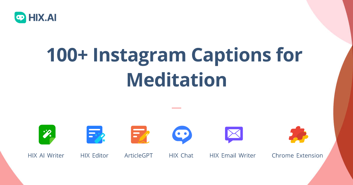 100+ Instagram Captions for Meditation + Free AI Caption Generator | HIX.AI