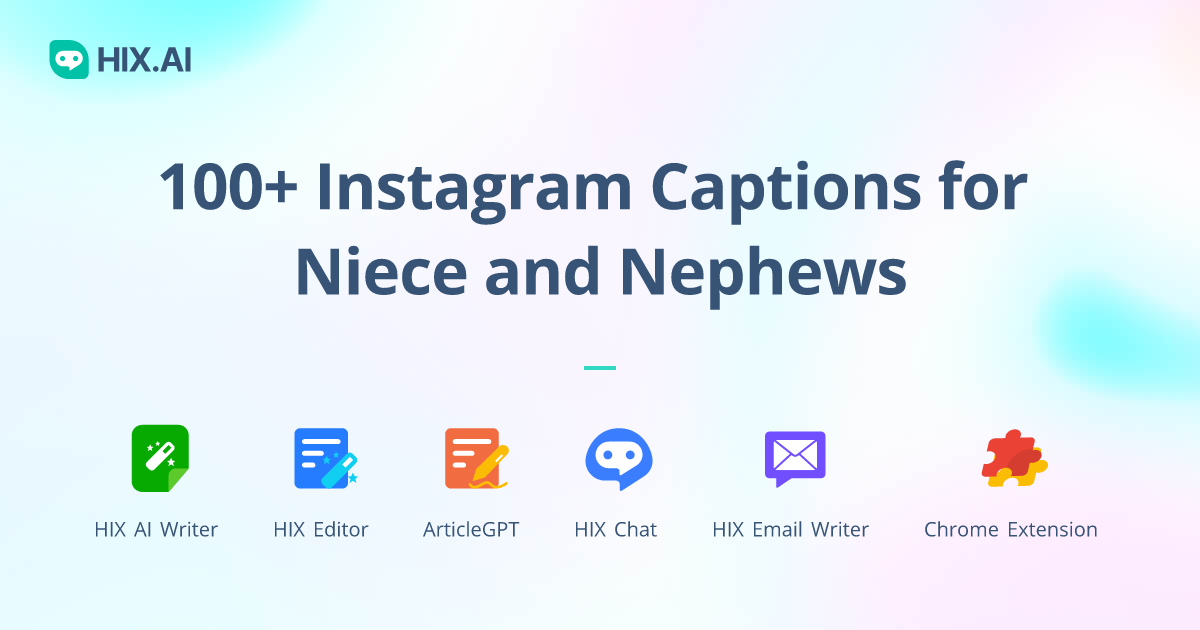 100 Instagram Captions For Niece And Nephews Hix Ai