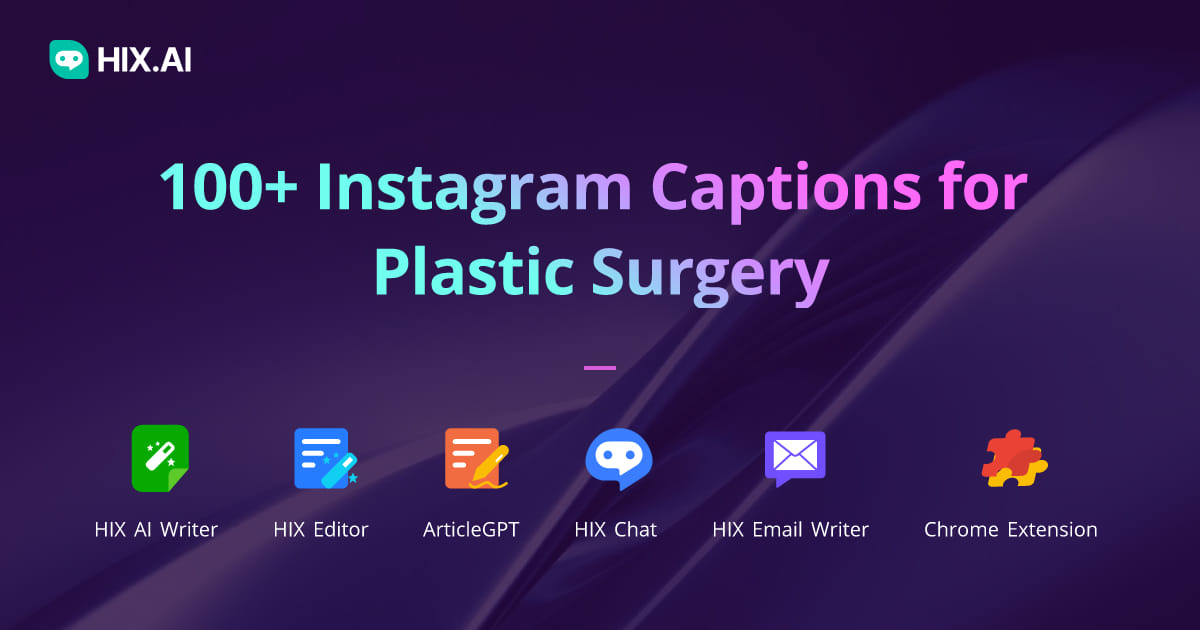 100+ Instagram Captions for Plastic Surgery + Free AI Caption Generator