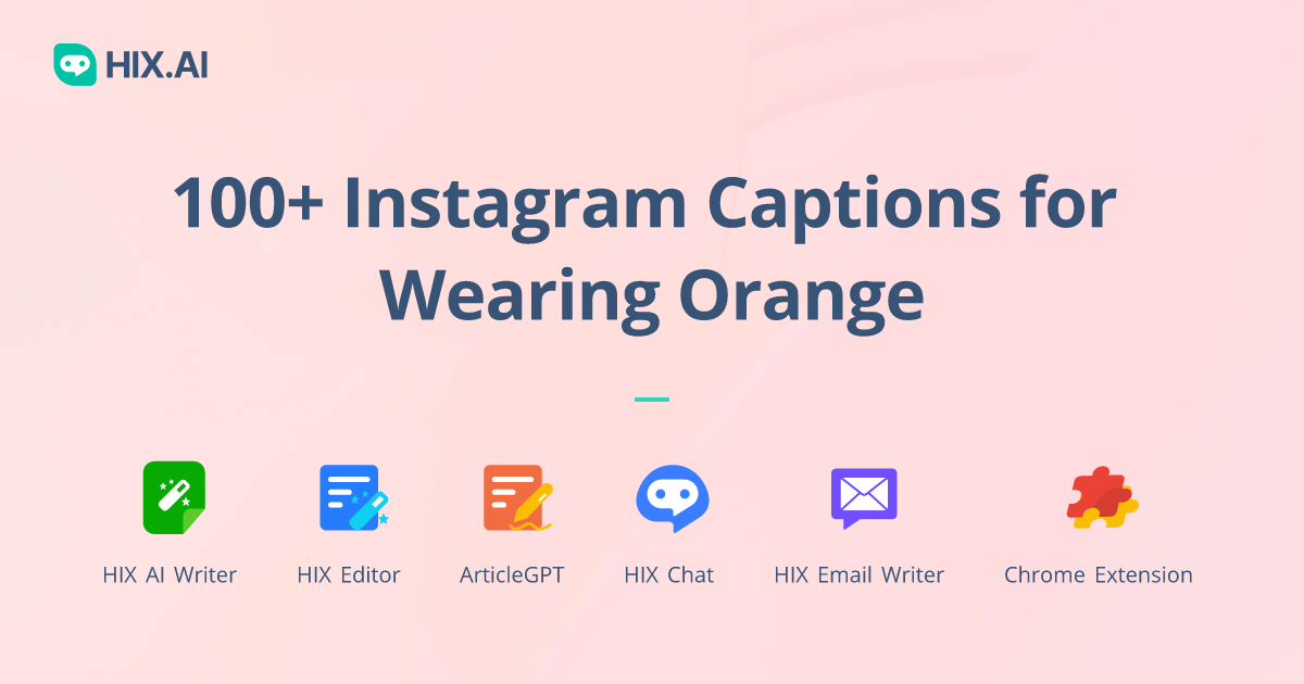 100+ Instagram Captions for Wearing Orange + Free AI Caption Generator