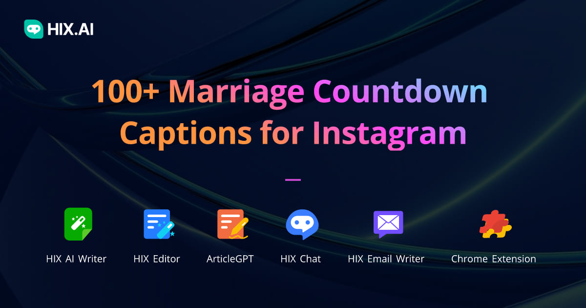 100-marriage-countdown-captions-for-instagram-free-ai-caption