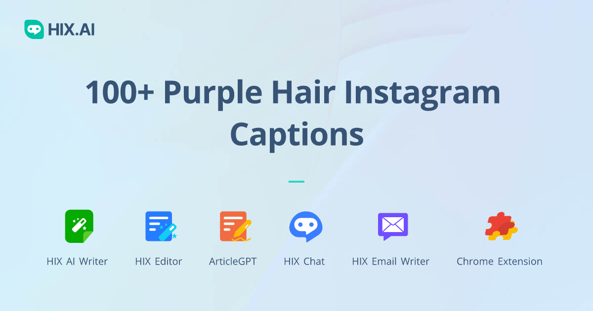 100+ Purple Hair Instagram Captions + Free AI Caption Generator HIX.AI