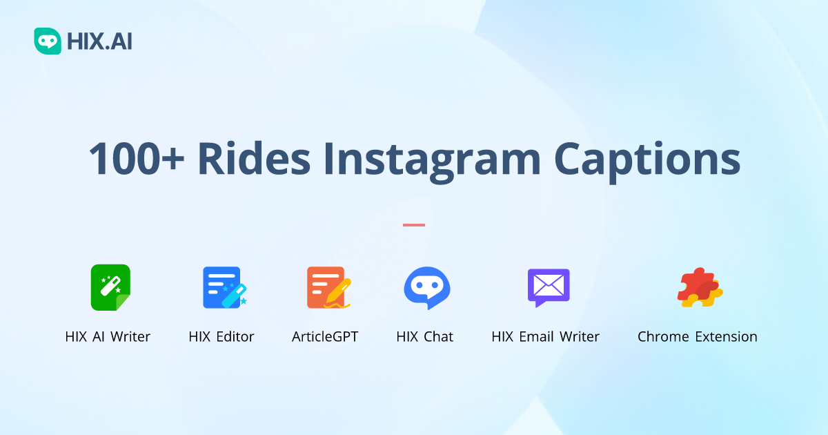 100+ Rides Instagram Captions + Free AI Caption Generator HIX.AI