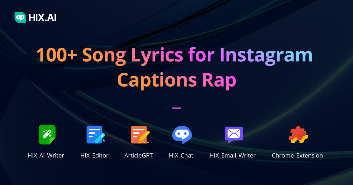 100+ Song Lyrics for Instagram Captions Rap + Free AI Caption Generator