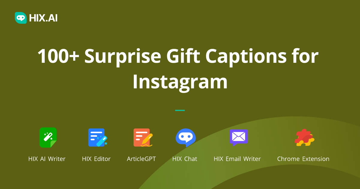 100 Surprise Gift Captions For Instagram Free AI Caption Generator 