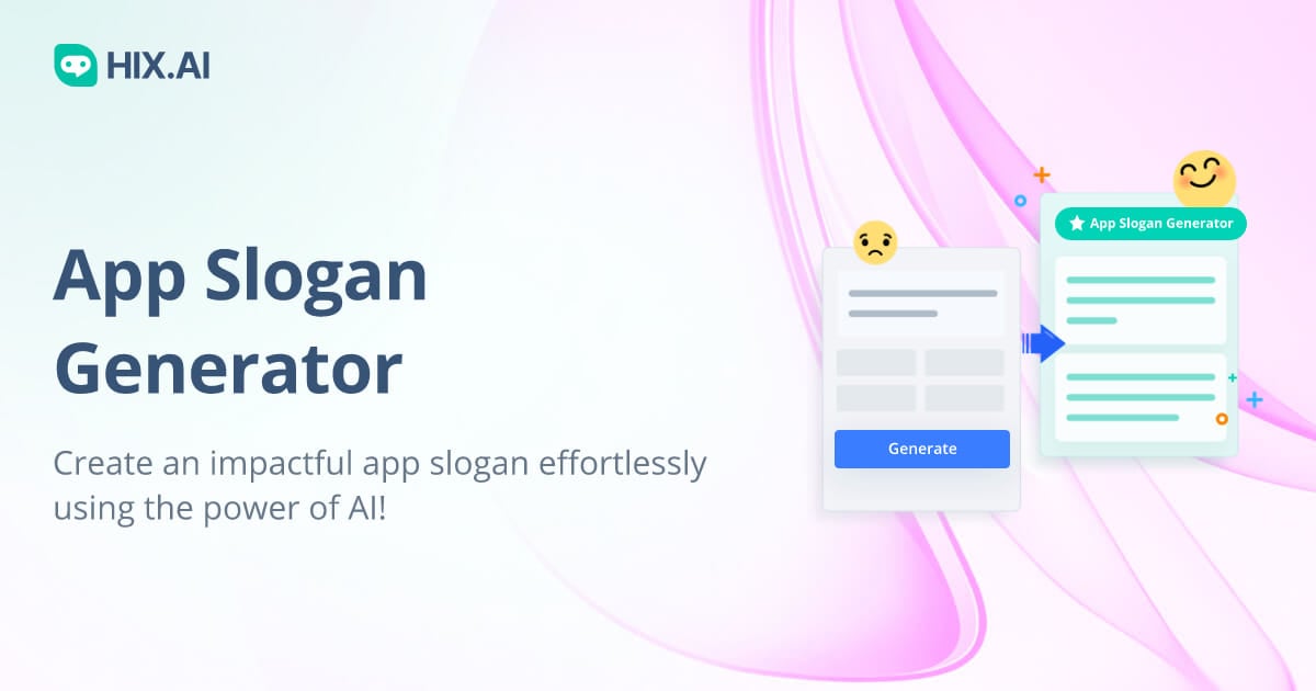 App Slogan Generator For Free (500+ Interactive Examples) | HIX.AI