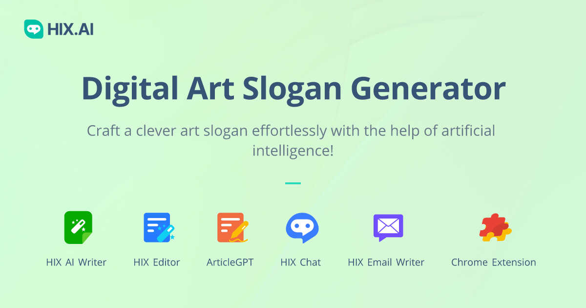 Free Digital Art Slogan Generator (500+ Impactful Examples) HIX.AI